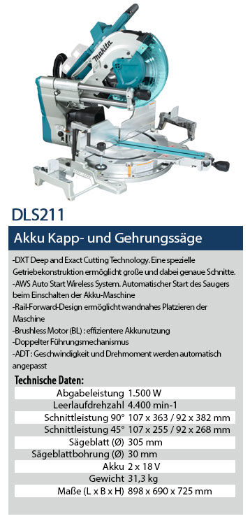 Makita DSS611 Kapp- und Gehrungssäge