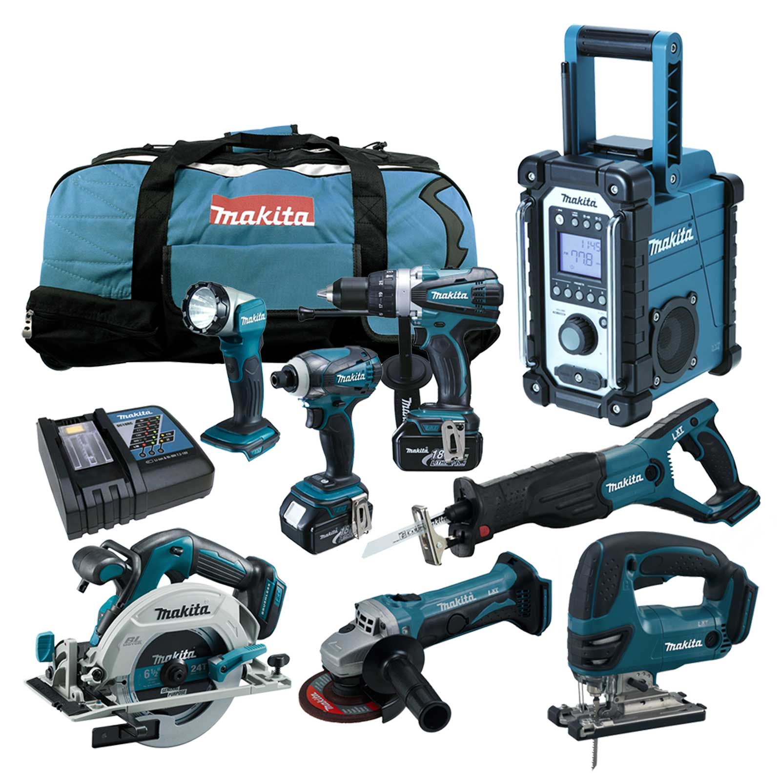 12tlg. MAKITA 18V Akku Werkzeug Set +DHS680 RMJ