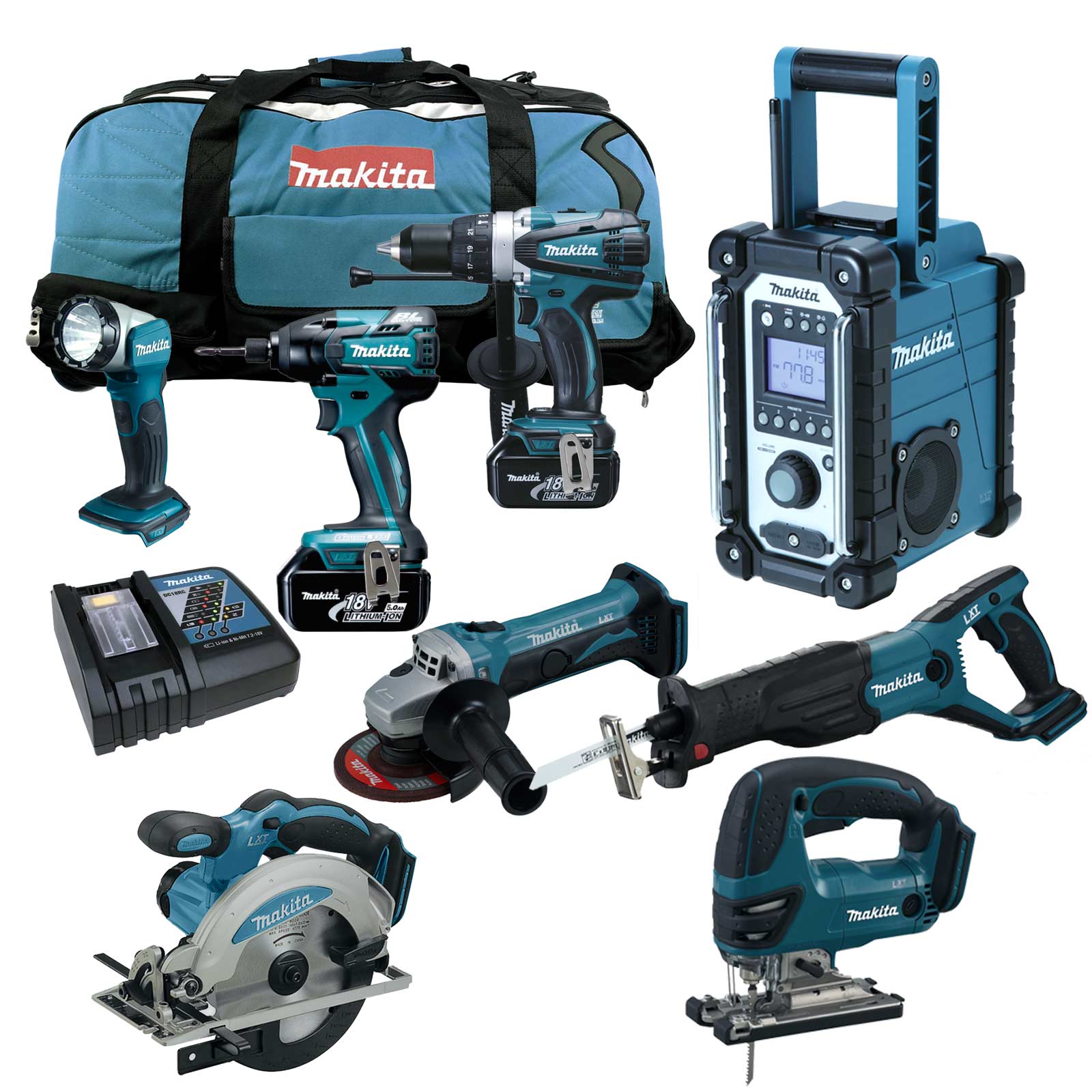 15 инструментов. Makita lxt1500 набор. Макита lxt1500 набор аккумуляторного инструмента. Набор аккумуляторного инструмента Makita 3в1. Lxt1500 Makita 18v состав набора.