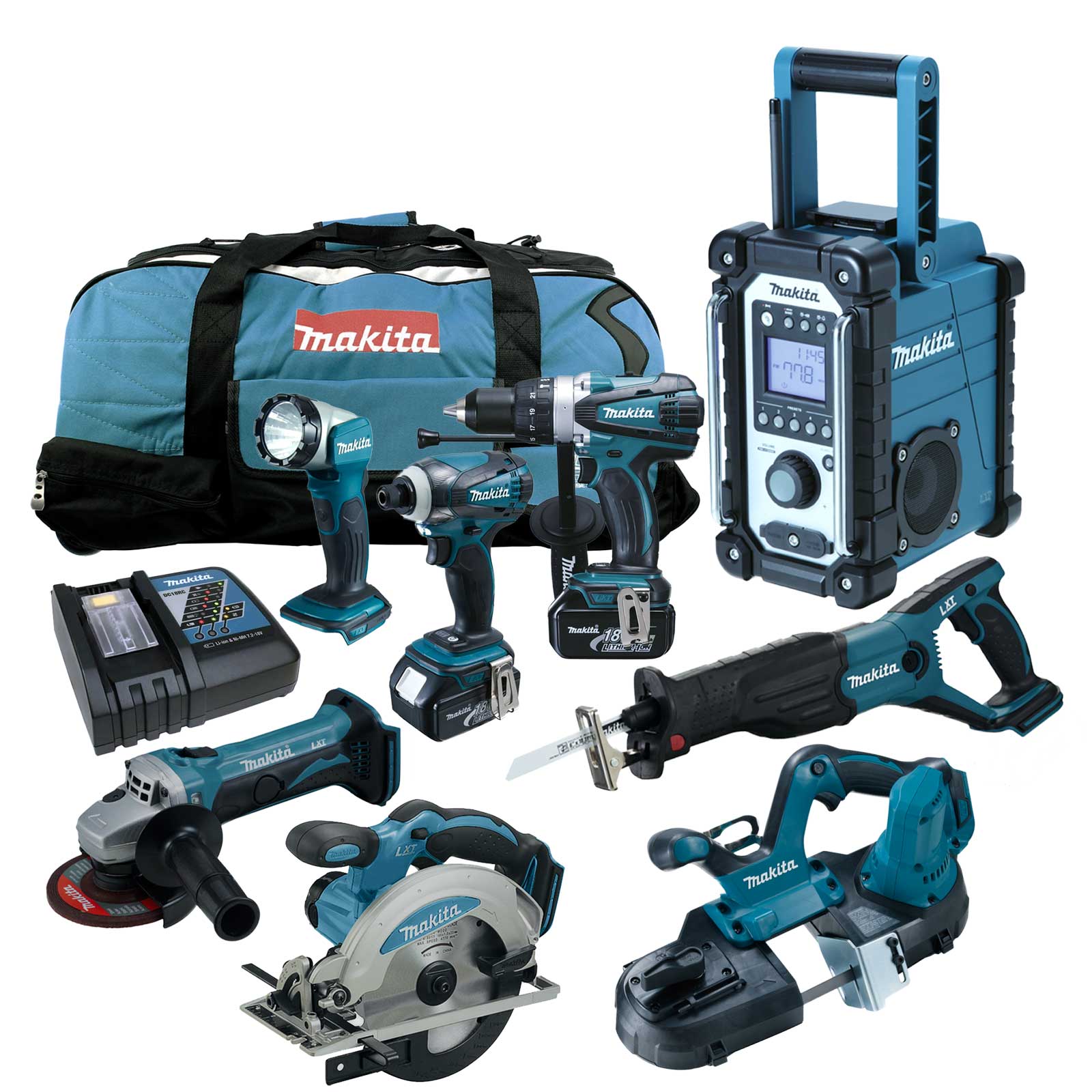 Makita 18V Akku Set DPB181Z RME Bandsäge Combo Kit inkl DHP458