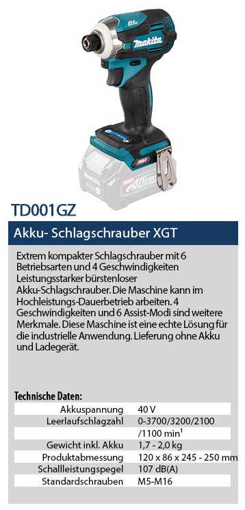 TD001GZ Akku-Schlagschrauber